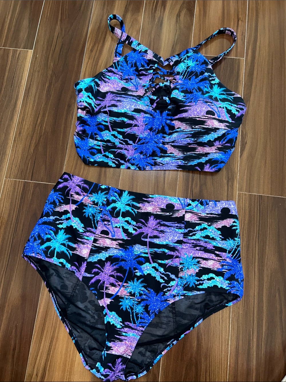 Size 1 Torrid Strappy swim bikini set